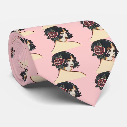 Cravate Fille vintage (Roulé)