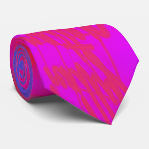Cravate Filles aux rayons X Grille d'art de glitch Rose Ch
