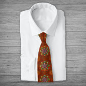 Cravate Filtre Floral Rouge de Squire Manipur Mandala