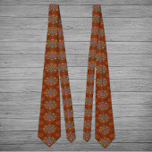 Cravate Filtre Floral Rouge de Squire Manipur Mandala