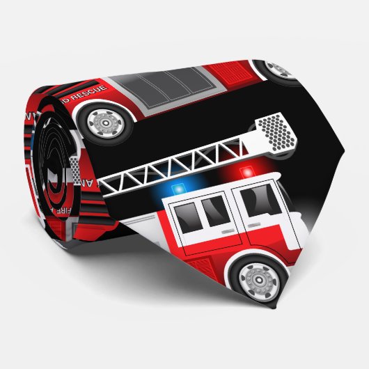 Cravate Fire camion (Roulé)