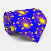 Cravate Firework bleu (Roulé)