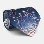 Cravate Fireworks Skyline • 1776–2026 America Celebration  (Roulé)