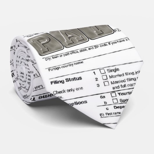 CRAVATE fiscale IRS avec panneau de paye (Roulé)