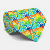 Cravate Fissures et couleurs vives (Roulé)