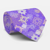 Cravate Flacons de neige et étoiles en papier sur arrière (Roulé)