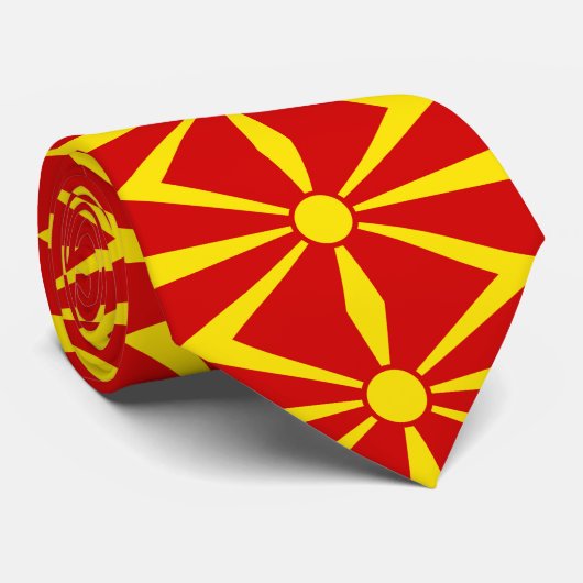 Cravate Flag de Macedonia (Roulé)