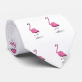 Cravate Flamant rose (Roulé)