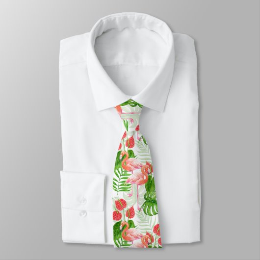 Cravate Flamant rose (Attaché)