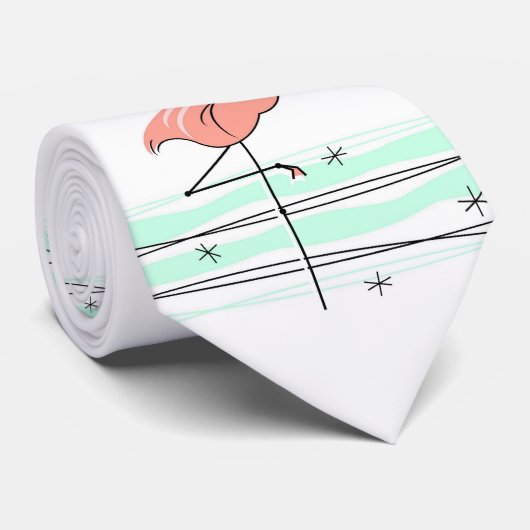 cravate Flamant rose (Roulé)