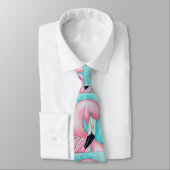 Cravate flamant rose (Attaché)