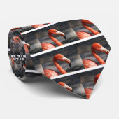 Cravate Flamant rose (Roulé)