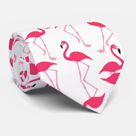 Cravate Flamant rose (Roulé)