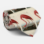 Cravate Flamant rose américain d'Audubon's Birds of Americ (Roulé)