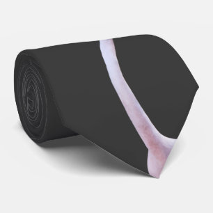 Cravate Flamant rose Frisé (gris foncé)