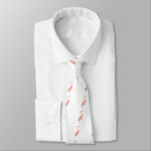 Cravate Flamant rose rose (Attaché)