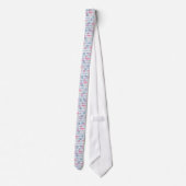 Cravate Flamant rose Whimsical et Motif ananas (Dos)