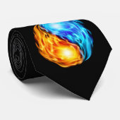 Cravate Flames jumelles (Roulé)