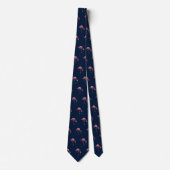 Cravate Flamingo rose Motif Vin Boisson Cute (Devant)