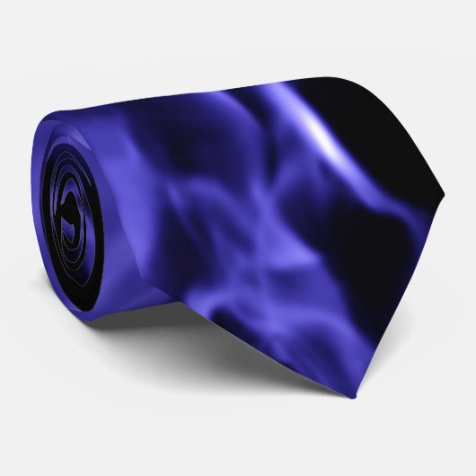 Cravate Flamme bleue (Roulé)