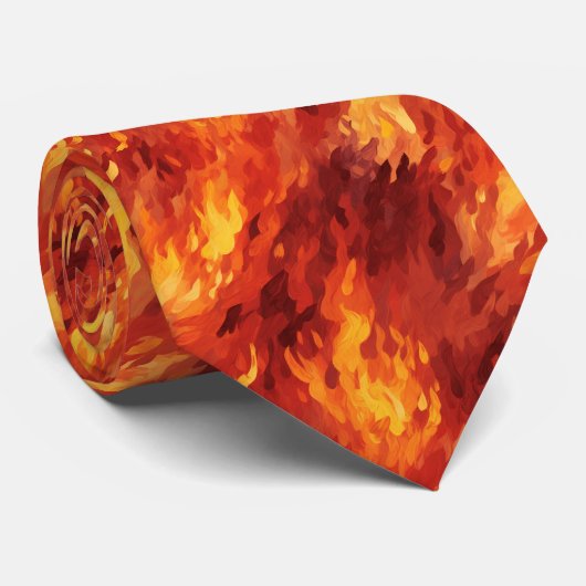 Cravate Flamme de feu (Roulé)