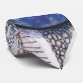 Cravate Flamme de neige bleu Noël Fête motif #3 (Roulé)