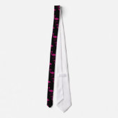 Cravate Flamme flamand scintillant motif noir (Dos)