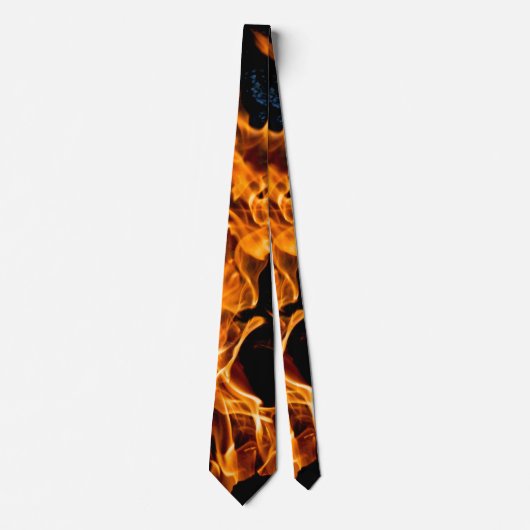 Cravate Flamme orange (Devant)