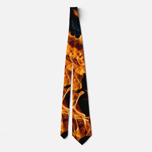 Cravate Flamme orange (Dos)