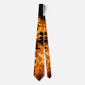 Cravate Flamme orange (Devant)