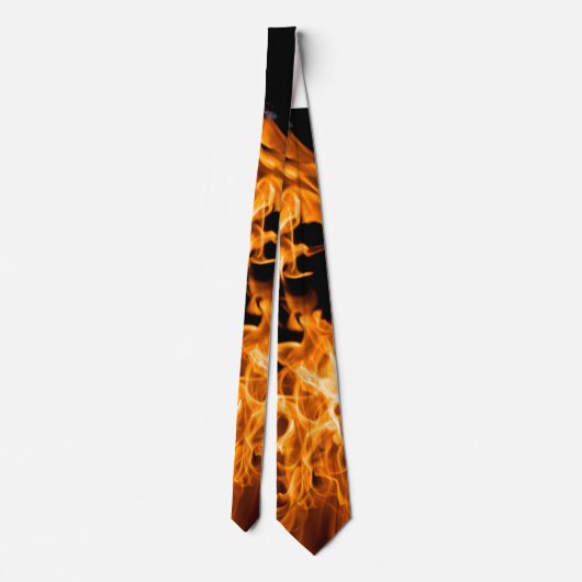 Cravate Flamme orange (Dos)