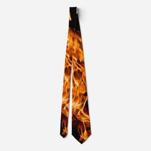 Cravate Flamme orange (Dos)