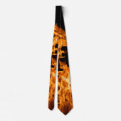 Cravate Flamme orange (Dos)