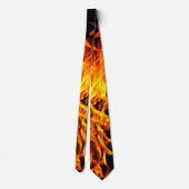 Cravate Flamme orange (Dos)