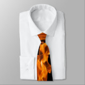 Cravate Flamme orange (Attaché)