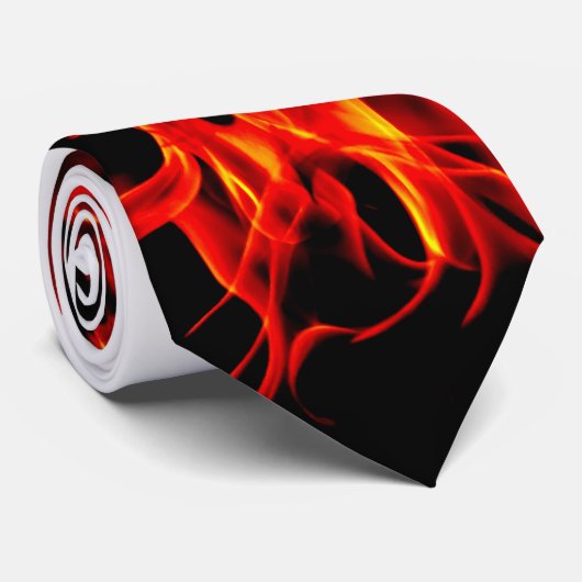 CRAVATE FLAMMES (Roulé)