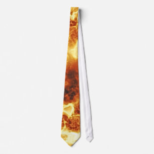 Cravate Flammes de explosion ardentes chaudes