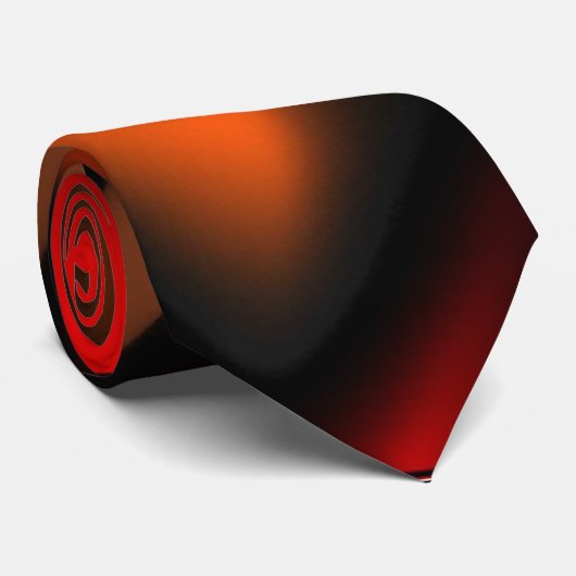 Cravate Flammes de feu Abstraites (Roulé)