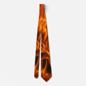 Cravate Flammes de feu orange dynamique (Dos)