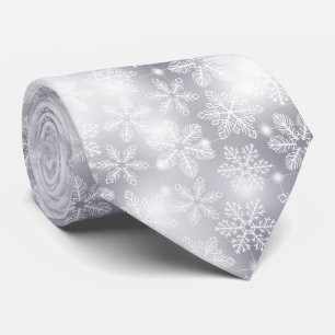 Cravate Flammes de neige et lumières