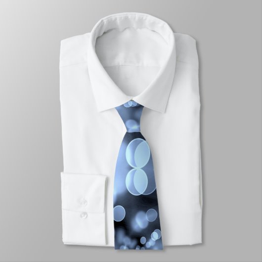 Cravate Flammes de neige Silvery Blue (Attaché)