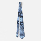 Cravate Flammes de neige Silvery Blue (Dos)