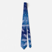 Cravate Flammes de neige sur Blue Sky Winter Holiday Crava (Devant)