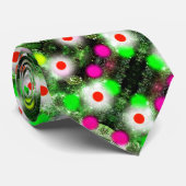 Cravate Flammes de Noël festif (Roulé)