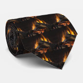 Cravate Flammes du feu (Roulé)