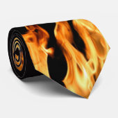 Cravate Flammes - Flamme - Flammes - Flammes - Feutre - Fe (Roulé)