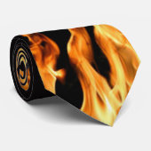 Cravate Flammes - Flamme - Flammes - Flammes - Feutre - Fe (Roulé)