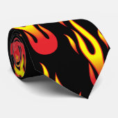 Cravate Flammes pour alimenter votre coeur (Roulé)