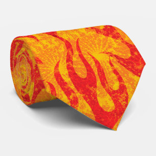Cravate Flammes rouges