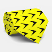 Cravate Flèche Chevron - Jaune (Roulé)